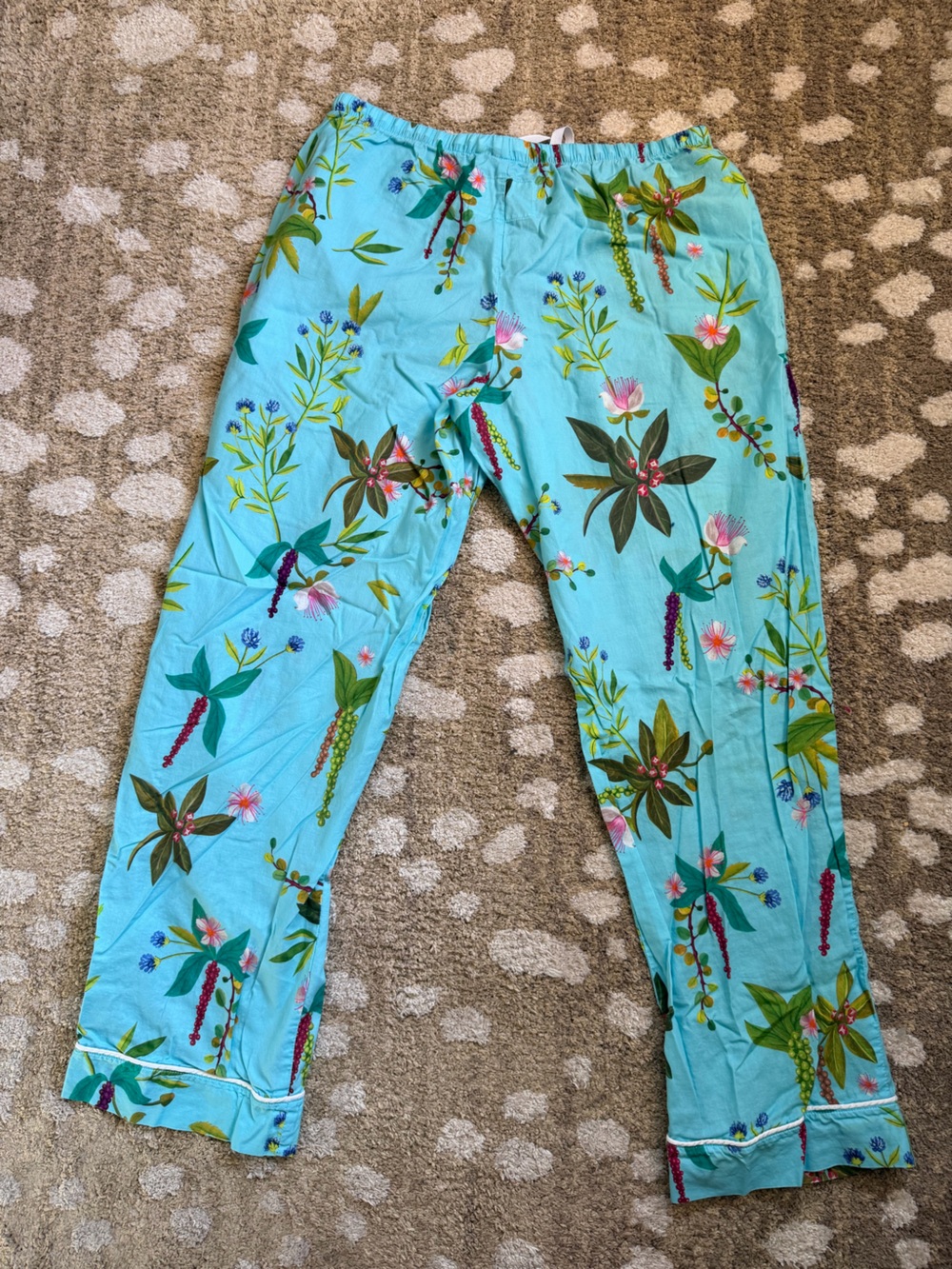 The Cat’s Pajama Set-Blue Botanical Small - Picture 7 of 10